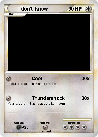 Pokemon I don't  know