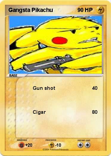 Pokemon Gangsta Pikachu