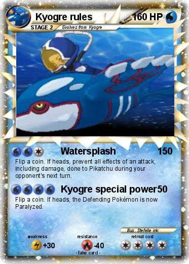 Pokemon Kyogre rules