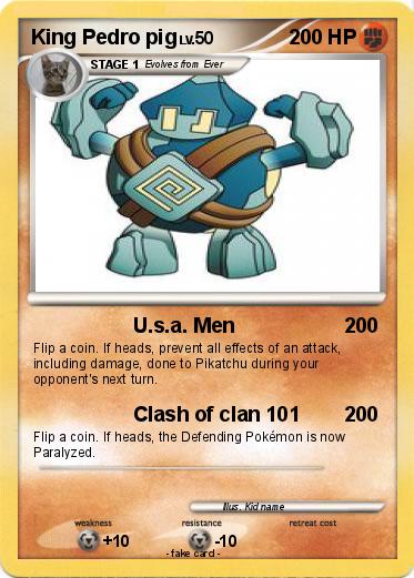 Pokemon King Pedro pig