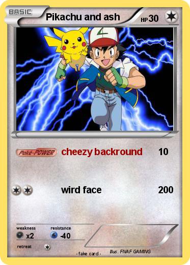 Pokemon Pikachu and ash