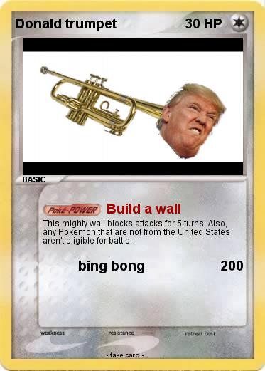 Pokemon Donald trumpet