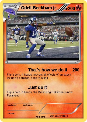 Pokemon Odell Beckham jr.
