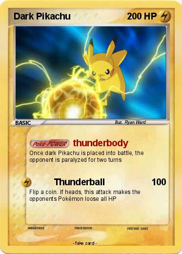 Pokemon Dark Pikachu