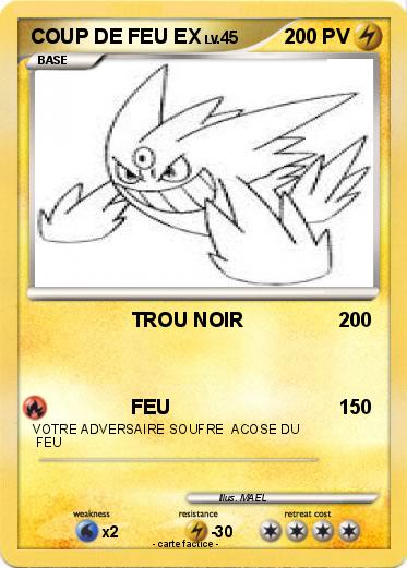 Pokemon COUP DE FEU EX