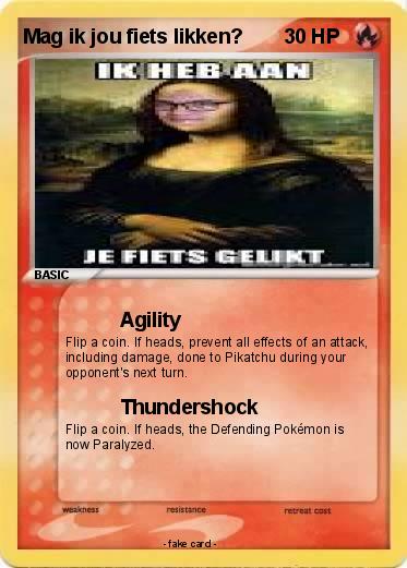 Pokemon Mag ik jou fiets likken?