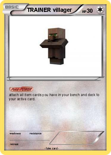 Pokemon TRAINER villager