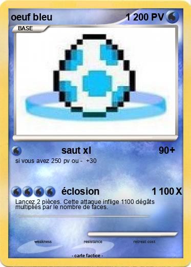 Pokemon oeuf bleu                            1
