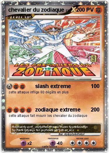 Pokemon chevalier du zodiaque
