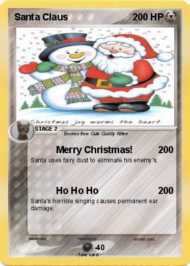 Pokemon Santa Claus