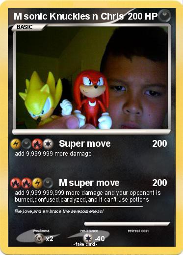 Pokemon M sonic Knuckles n Chris