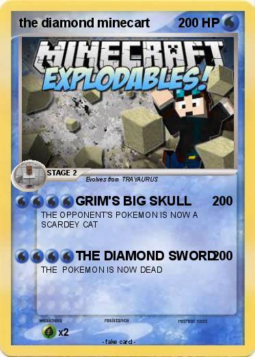 Pokemon the diamond minecart