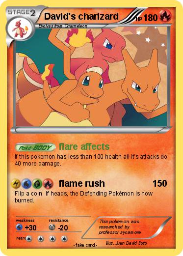 Pokemon David's charizard