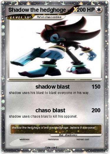 Pokemon Shadow the hedghoge