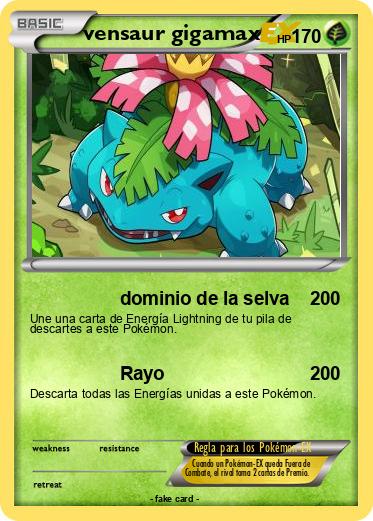 Pokemon vensaur gigamax