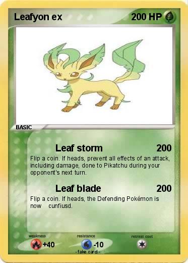 Pokemon Leafyon ex