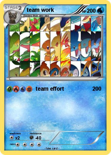 Pokemon team work
