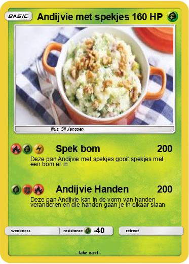 Pokemon Andijvie met spekjes