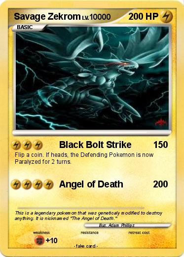 Pokemon Savage Zekrom
