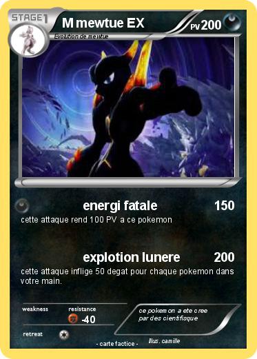 Pokemon M mewtue EX