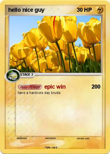 Pokemon hello nice guy