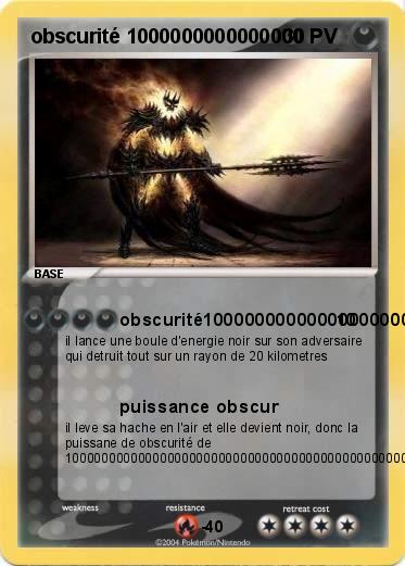 Pokemon obscurité 1000000000000000