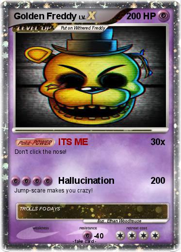 Pokemon Golden Freddy