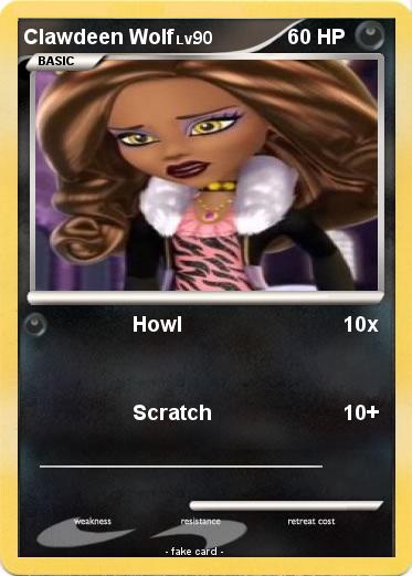 Pokemon Clawdeen Wolf