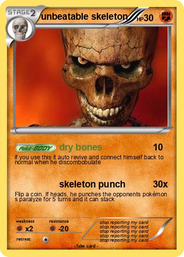 Pokemon unbeatable skeleton