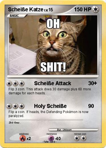 Pokemon Scheiße Katze