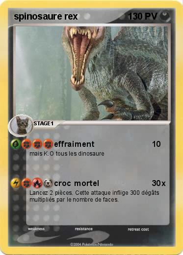 Pokemon spinosaure rex