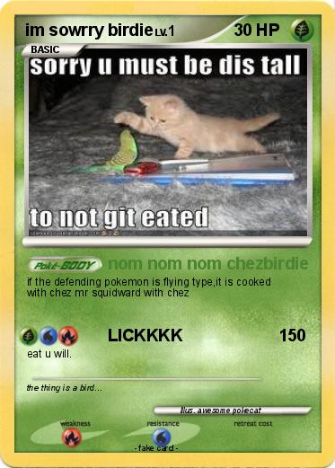 Pokemon im sowrry birdie