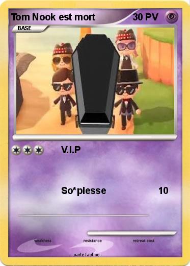 Pokemon Tom Nook est mort