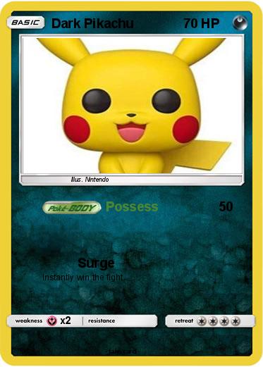 Pokemon Dark Pikachu