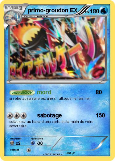 Pokemon primo-groudon EX