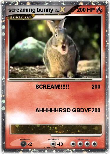 Pokemon screaming bunny