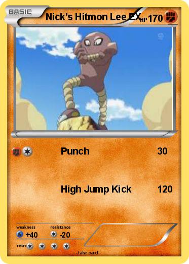 Pokemon Nick's Hitmon Lee EX