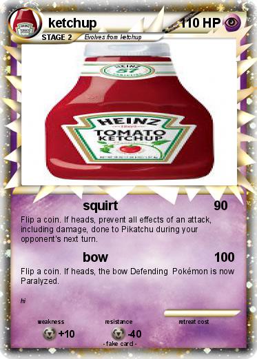 Pokemon ketchup