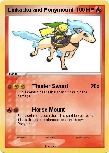 Pokemon Linkacku and Ponymount