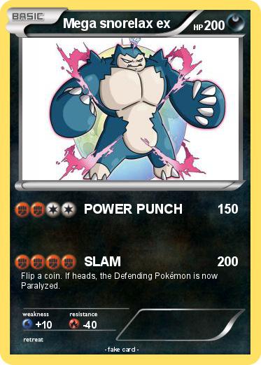 Pokemon Mega snorelax ex