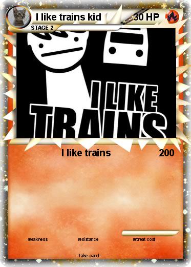Pokemon I like trains kid