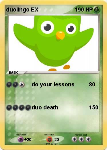Pokemon duolingo EX