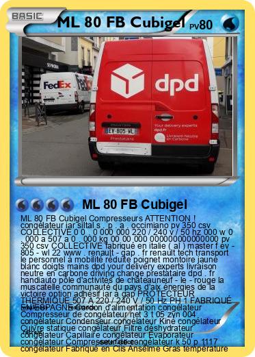 Pokemon ML 80 FB Cubigel