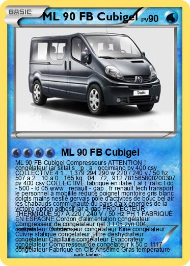 Pokemon ML 90 FB Cubigel
