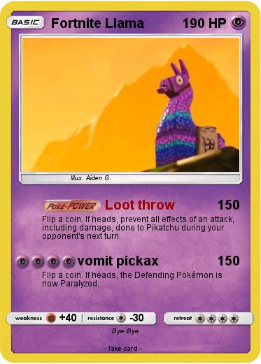 Pokemon Fortnite Llama