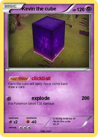 Pokemon Kevin the cube