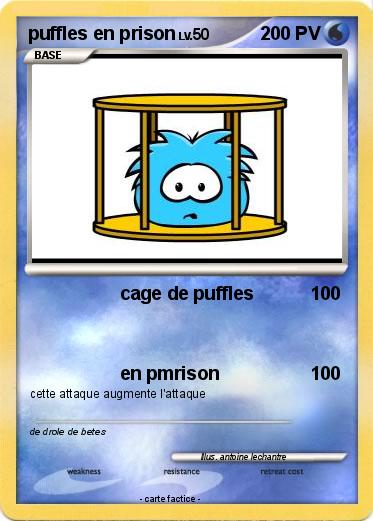 Pokemon puffles en prison