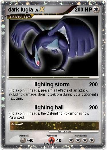 Pokemon dark lugia