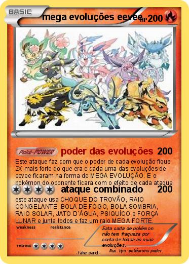 Pokemon mega evoluções eevee