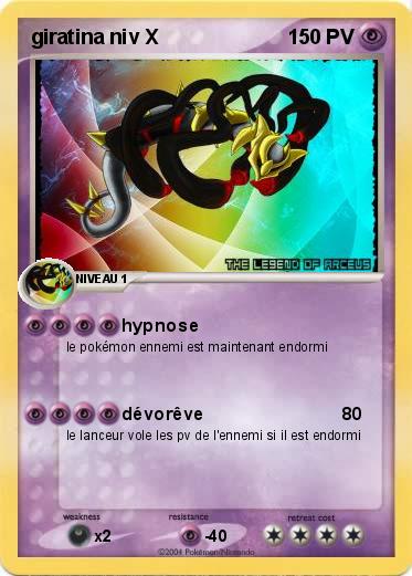 Pokemon giratina niv X